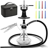 NOBLE HOOKAH 43cm Reise Shisha Set Klein Shisha Mini Shisha to go mit Praktische...