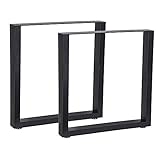 Melko 2X Tischkufen aus Vierkantprofilen 80x40 mm Tischuntergestell 60 x 72 cm...