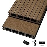 Woodstore24 WoodoRhodos Komplettset 2,4 m - Braun - Bodenbelag Terrasse -...
