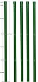 5 Metallpfosten Zaunpfahl rund Ø 34 mm 1500mm lang zum einbetonieren für 100cm...