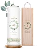 AMARI ® Kommunionkerze personalisiert 'Eukalyptus Fisch' (002.08.08)...