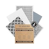 SUPERSCANDI schwedische Geschirrtücher 5-Pack 100% Biologisch Abbaubar &...