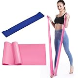 2er-Set Fitnessband & Widerstandsband – 20lb Latex Resistance Bänder für...