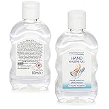 2x Hygiene Handgel in der Tube - Hand Hygiene-Gel für mobile Handreinigung ohne...