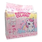 Rainbow Island Windeln mit Folie für Erwachsene 13500 ml (L)