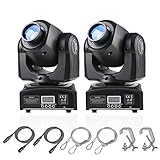 (2Pack) LED Moving Head Light Mini 30W DJ Moving Head Gobo Light mit 8 Gobos und...