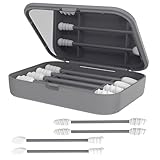 AEKZOX Set aus 4 wiederverwendbare Wattestäbchen aus Silikon für Ohrenreiniger...