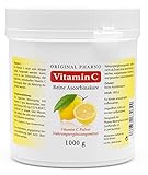 Vitamin C Pulver - Reine Ascorbinsäure - Apotheken Qualität 1 kg | 1 Dose mit...