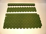 Martinshof Rothenburg Diakoniewerk Mini Dachschindeln Rund (41 mm) - Set - Grün...