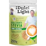 Dulcilight Natürliches Stevia Pulver Zucker-Ersatztoff 200g - Zuckerersatz Ohne...