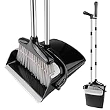 Ghazpmuk Besen und Kehrschaufel Set, Aufrechter Kehrmaschine und Kehrschaufel...
