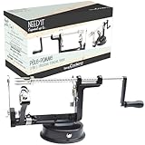 ScrapCooking 5255 3-in-1 Metall Apfelschälmaschine mit Kurbel, Schwarz...