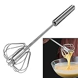 Feeziloe Schneebesen, Hand Push Mixer Edelstahl Eierschlägel Milchaufschäumer...