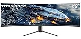 TITAN ARMY 49 Zoll Curved Gaming Monitor, 144Hz, DFHD 3840 x 1080, UltraWide...