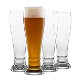 SCHOTT ZWIESEL Weizenbierglas Bavaria Beer Basic 0,5 l (4er-Set), formschöne...