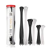 Cable Matters Kabelbinder Set 200 Stk. Nylon Kabelbinder, 15cm / 20cm / 30cm Zip...
