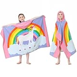 MOKANI Badeponcho Kinder Baumwolle | Super Weich & Saugfähig Handtuch Poncho |...