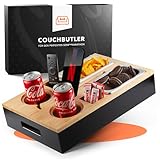 Couchbar Snackbox aus Bambus Personalisierbar inkl. Geschenkbox | Sofa Tablett...