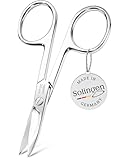 TITANIA Nagelschere Solingen (9,5cm) • Gebogene Schere • Extra scharfe...
