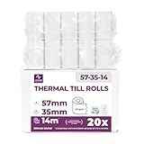 Ec-Cash Thermorollen 57mm x 14m x 12mm - Kassenrollen - Thermopapier - Bonrollen...