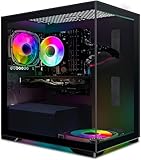 STGsivir Gaming PC, Core i7 bis zu 3.9 GHz, Radeon RX 580 16 GB GDDR5, 16 GB...