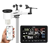 Sainlogic Profi WLAN Wetterstation 7-in-1 WiFi Internet Funk Wetterstation mit...