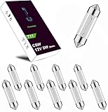 LIGHTWORLD24 10 x Soffitte 12V 5W C5W SV8,5 36mm Kennzeichenbeleuchtung...