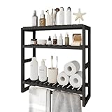Bamworld Badezimmer Regal Badmöbel Bambus 3 Etagen Organizer Badezimmermöbel...