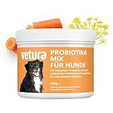 Vetura Probiotika-Mix für Hunde - Darmflora & Immunsystem aufbauen, Präbiotika...