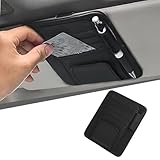 Auto Sonnenblende Organizer, PU Leder Multifunktionaler Karten und Brillenhalter...