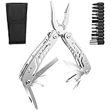 Gvolatee Multitool Werkzeug 11 in 1, Faltbares Edelstahl Multifunktionale Zange...