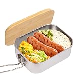 DTYGUIXE Bento Lunchbox Edelstahl Brotdose Erwachsene Vesperdose Silber...