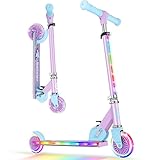 BELEEV V2 Roller Kinder Scooter 6 Jahre, Upgrade mit LED Leuchtenden Rädern,...