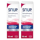 SNUP 2x Schnupfenspray 0,1% - Nasenspray mit Meerwasser - Losung zur...