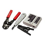 LogiLink WZ0012 5in1 Netzwerk Werkzeug Set für RJ11, RJ12, RJ45 inkl. Tasche