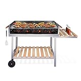 BBQ Collection Holzkohlegrill - BBQ mit Tisch - Gartenküchen Barbecue in...