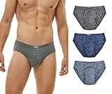 KNITLORD Bambus Herren Slips, weich, leicht, niedrig sitzend, Multipack...