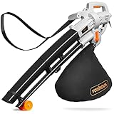 VonHaus Gartensauger, Laubgebläse & Mulcher Elektrisch 3000W - Laubsauger...