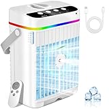 Mobile Klimaanlage, 4 in 1 Mobiles Klimagerät mit Kühlen Nebel, Klimaanlage...