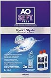 Aosept Plus mit Hydraglyde Kontaktlinsen-Pflegemittel, Vorratspackung, 360 ml...