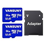 Vansuny Micro SD Karte 64GB 2 Stück Speicherkarte Micro SD 64GB 2er Pack mit SD...