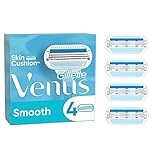 Gillette Venus Smooth Rasierklingen Damen, 4 Ersatzklingen für Damenrasierer...