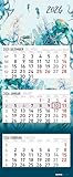 Alpha Edition - 3-Monatskalender Design 2026 – Wandkalender 33 x 80cm mit 3...