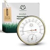NORDHOLZ® Sauna Thermometer Hygrometer 2in1 - Zuverlässig & genau für die...