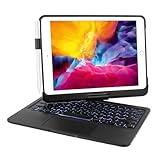Seagtigau Tastatur Hülle für iPad Pro 6/5 Generation 2018/2017 9.7 Zoll, 360°...