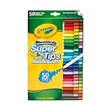 Crayola Supertips Filzstifte Kinder Auswaschbar, Malstifte Set in 50...