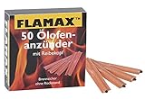 Flamax Ölofen-Schnellanzünder 50 Stück