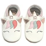 IceUnicorn Krabbelschuhe Baby Lauflernschuhe Jungen Weiche Leder Babyschuhe...