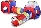 Revivoer 4 in 1 Spielzelt Kinderzelt,Baby Spielzelt Mit Tunnel,für Zuhause & im...