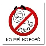 Produktverbot Kein Kacken und Pinkeln für Hunde PVC-Zeichen
